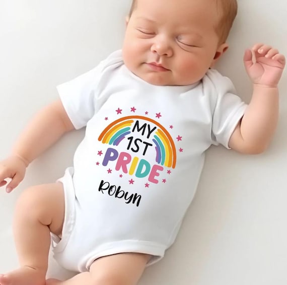 Buy My 1st Pride, First New Baby Gift, Personalized Baby Grow