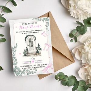 Plantilla de invitación para ESTRENO DE CASA / Tarjeta de invitación CANVA para descarga digital / Tarjeta de invitación para estreno de casa