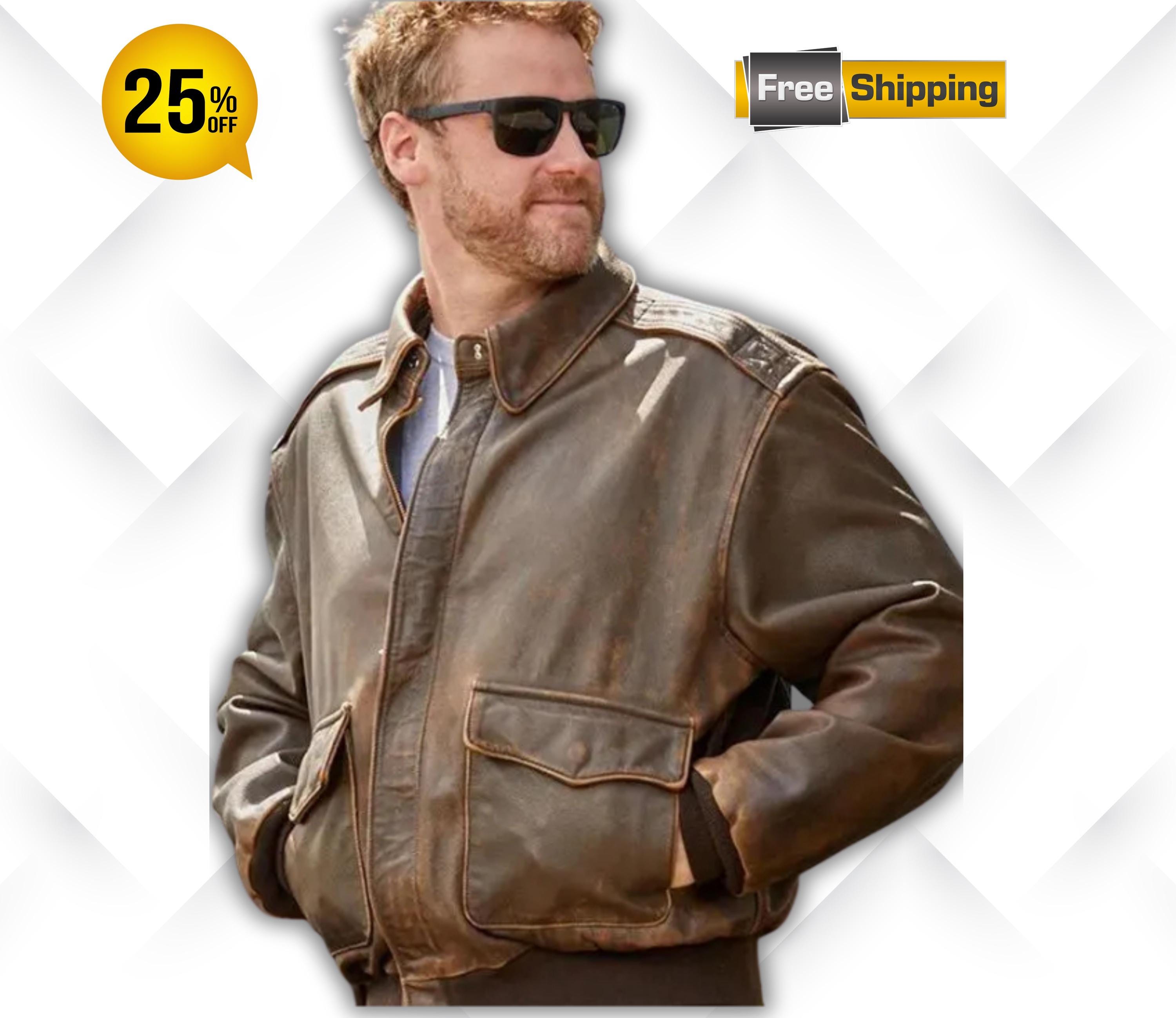 A2 leather jacket - Etsy 日本