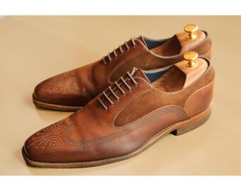 Handmade Men’s Brogue Formal Lace-Up Shoes – Timeless Handcrafted Elegance