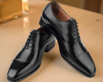 Zapatos Oxford de cuero hechos a mano – Zapatos de vestir para hombre