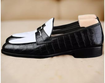 Herren Mokassin Dress Loafers - 100% reines Leder