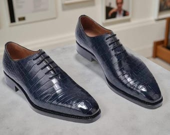 Men’s Handmade Genuine Leather Formal Shoes – Lace-Up Dress Shoes