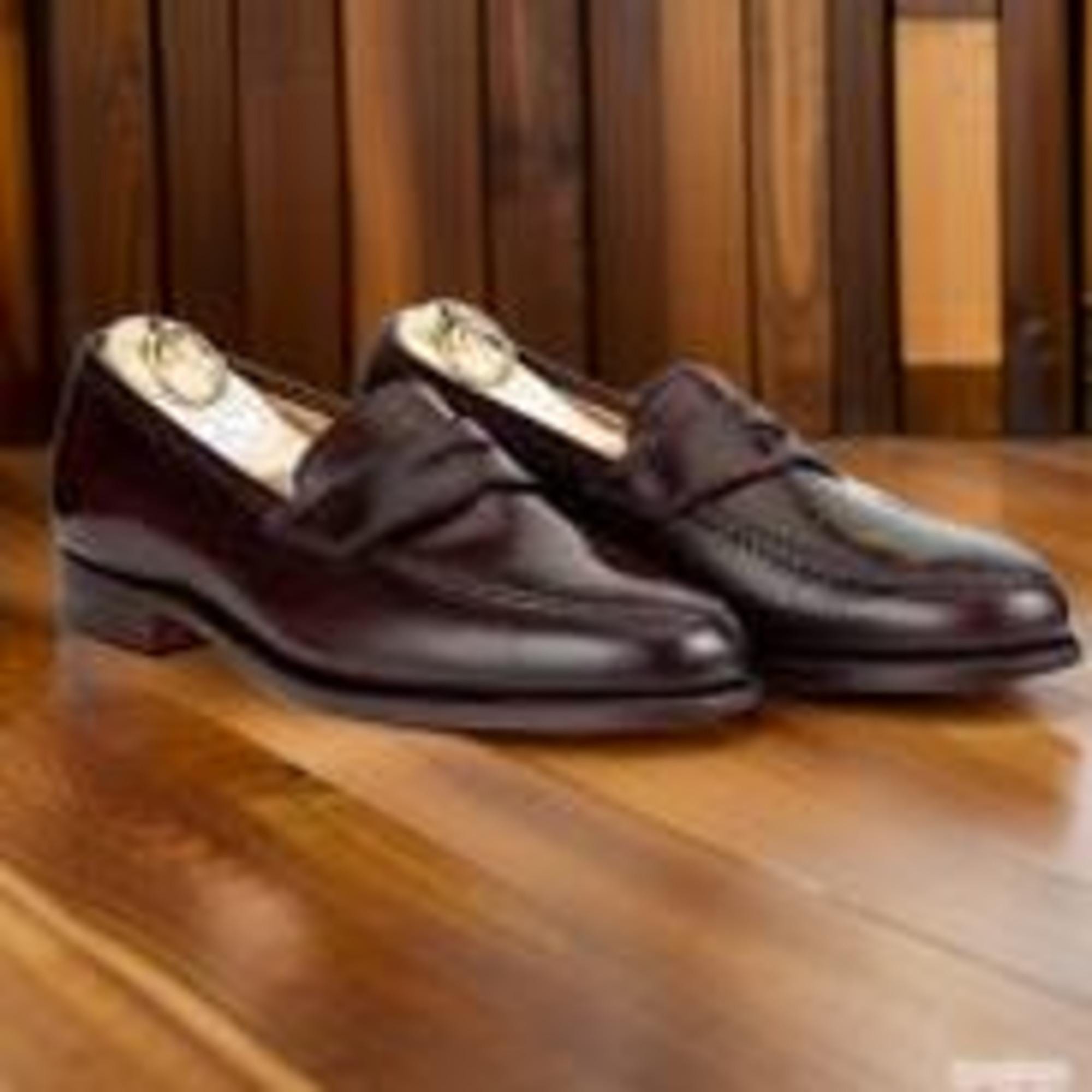 Bostonian Cordovan Leather Apron Luxury Loafers Alden 986 Leisure Hand Sewn Color 8 Shell Cordovan – The  main image 4