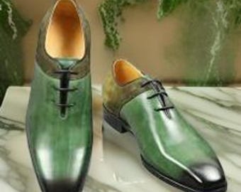 Handmade Men’s Leather Oxford Shoes – Formal, Casual, Wedding, Party