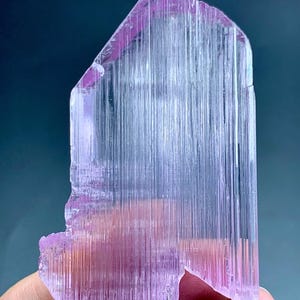 Exceptional natural DT pink kunzite crystal from Afghanistan
