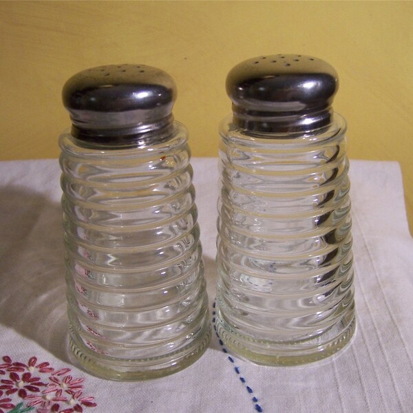 Retro Salt and Pepper Shakers