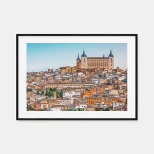Toledo Bunt Poster Druck Horizontal Spanien, Toledo Fotokunst, Toledo Wanddekor, Toledo Travel Print, Toledo Street Map Poster, Stadt Karte