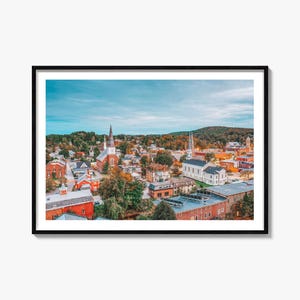 Burlington Vermont Photography Print: Colorful Landscape Wall Art