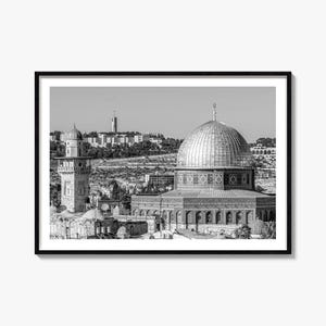 Palestine Landscape Photo Print: Black and White Wall Art