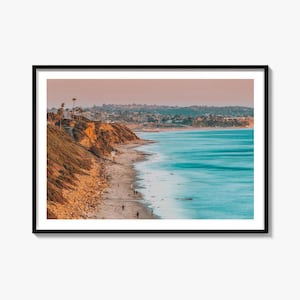 Encinitas Fine Art Fotografie, San Elijo State Beach Poster, Kalifornien Küsten Dekor