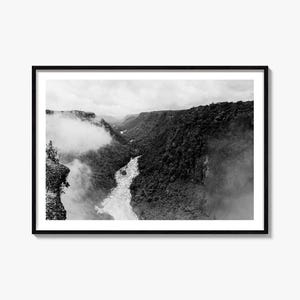 Guyana Landscape Photo Print: Black and White Wall Art