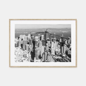 Bay Bereich Foto Poster Druck Horizontal, San Francisco Bay Bereich Schwarzweiß Kunst, Wand Fotografie, Reise, Karte Poster