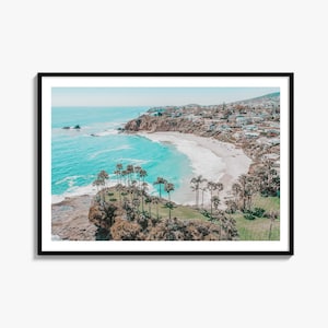Impressão fotográfica artística de Laguna Beach, pôster do Condado de Orange, decoração de parede da Califórnia