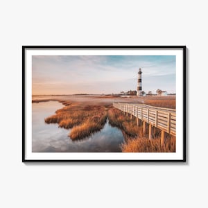 Outer Banks Lighthouse Photo Print: Coastal Landscape Wall Art
