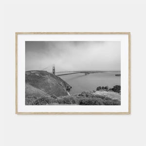 Mill Valley fotoposter print horizontaal, Mill Valley zwart-wit kunst, muurfotografie, reizen, Mill Valley kaart poster