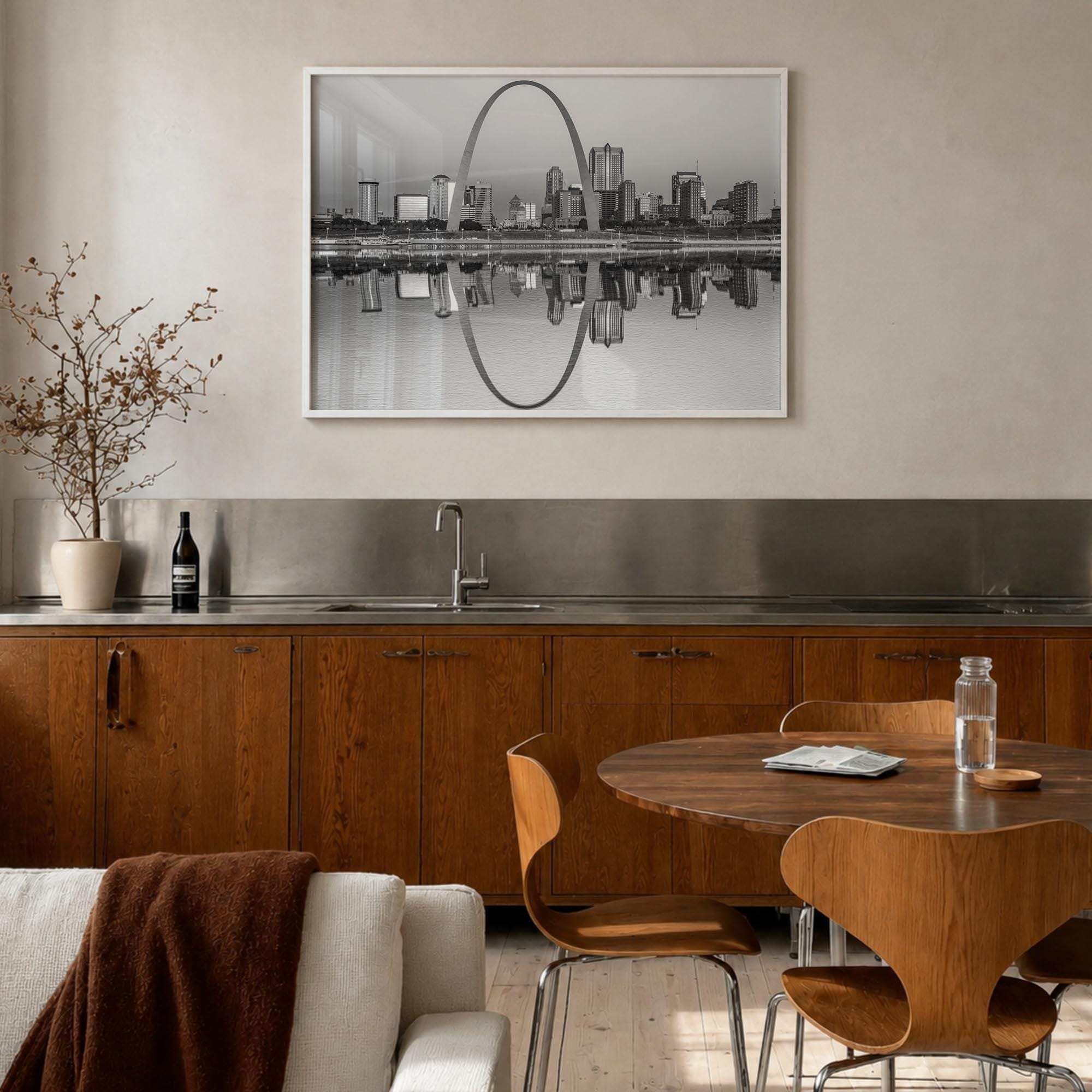 St Louis Skyline Black and White Fine Art Photo Print, Gateway