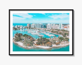 Sarasota Fine Art Photography Print, Bayfront Park Poster, Marina Jacks Wall Art, Florida Decor