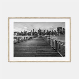 Poster photo Long Island impression horizontale, art mural noir et blanc Long Island, photographie Long Island, voyage, carte poster