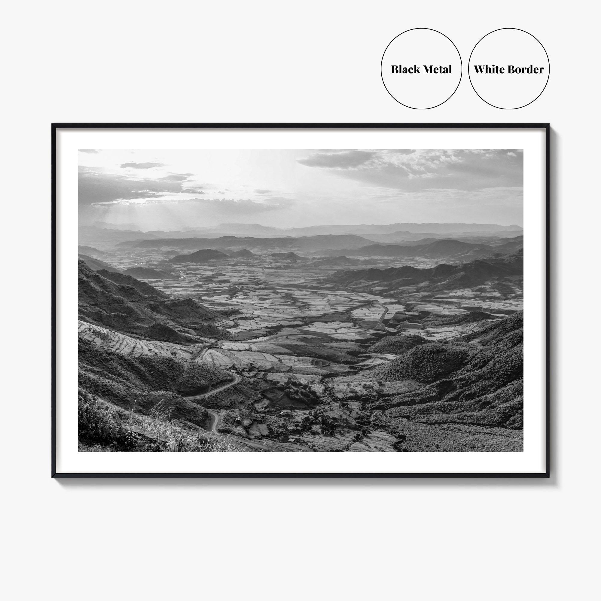 Ethiopia Black and White Fine Art Photography Print, Lalibela