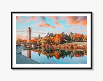 Spokane Fine Art Photography Print, Riverfront Park Poster, Washington Wall Art, USA Decor