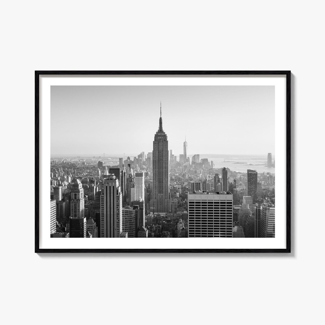 New York City Skyline Black and White Fine Art Photography Print ...