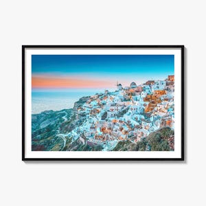 Griekenland poster print, Griekenland foto kunst aan de muur, Griekenland muur decor, Griekenland reizen print, Griekenland stratenplan poster, stadsplattegrond