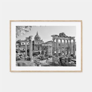 Rom Foto Poster Druck Horizontal Nr. 1, Rom Schwarzweiß, Wandkunst, Rom Wand Fotografie, Rom Reise, Rom Karte Poster