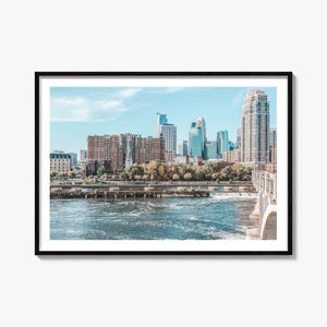 Minneapolis Poster Print, Minneapolis Photo Wall Art, Wall Decor, Travel Print, Minneapolis Street Map Poster, City Map