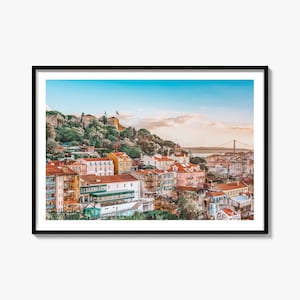 Lisbon Poster Print, Lisbon Photo Wall Art, Lisbon Wall Decor, Lisbon Travel Print, Lisbon Street Map Poster, City Map