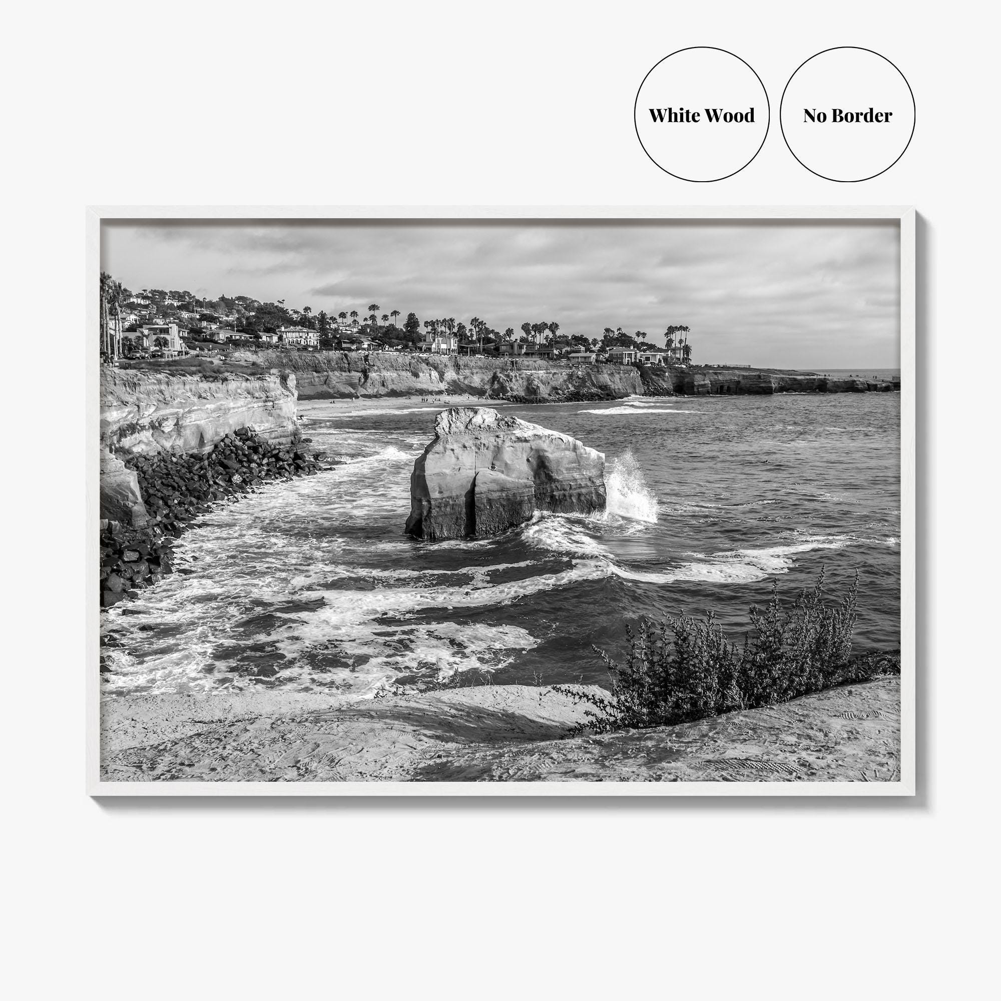 San Diego Black and White Fine Art Photography Print, Sunset
