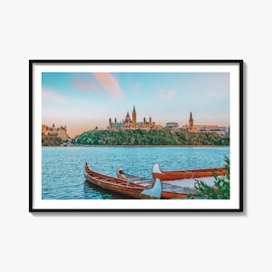 Ottawa Landscape Photography Print: Colorful Cityscape Wall Art