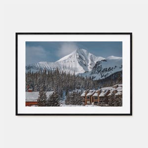 Póster colorido de Big Sky con impresión horizontal, arte de pared con fotografías de Big Sky, decoración de Big Sky, impresión de viajes de Big Sky, póster de mapa callejero de Big Sky, mapa de la ciudad