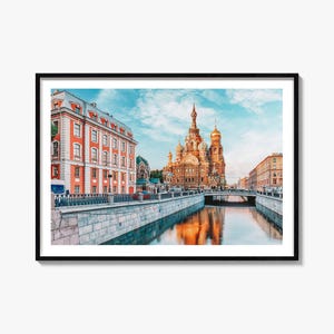 St Petersburg Poster Print Russia, Saint Petersburg Photo Wall Art, St. Petersburg Decor, Travel Print, City Map