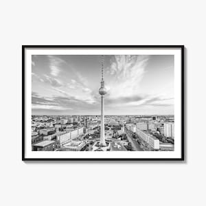 Berlin Photography Print: Black and White Cityscape Wall Art