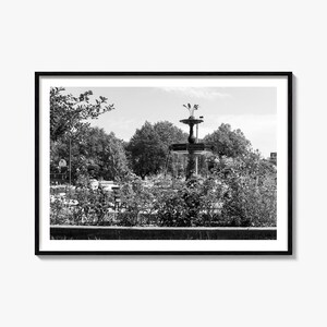 Wicker Park Black and White Photography Print: Chicago Travel Art