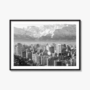 Chile Czarno-biała fotografia krajobrazowa