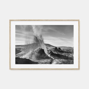 Poster photo Fire Island impression horizontale, art mural noir et blanc Fire Island, photographie Fire Island, voyage, carte poster