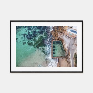 Coogee Beach Bunt Poster Druck Horizontal, Coogee Beach Foto Wandkunst, Coogee Beach Dekor, Reise Druck, Straßenkarte Poster, Stadt Karte