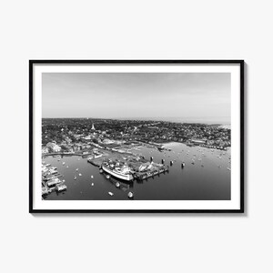 Nantucket Harbor Black and White Photography Print