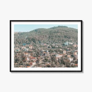 Addis Ababa Photography Print: Colorful Cityscape Wall Art