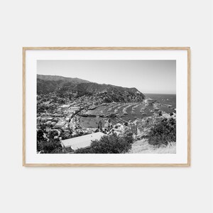 Santa Catalina Island Foto Poster Druck Horizontal, Santa Catalina Island Schwarzweiß Kunst, Fotografie, Reise, Karte Poster