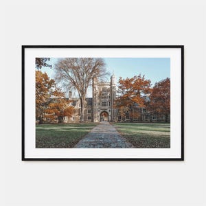 Poster coloré du State College, impression horizontale, art mural photo State College, décoration du State College, impression de voyage, poster plan des rues, plan de la ville