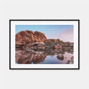 Joshua Tree National Park kleurrijke poster print horizontaal nr. 2, Joshua fotomuurkunst, wanddecoratie, reizen print, stratenkaart poster