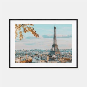 パリのカラフルなポスタープリント横向き、パリの写真壁アート、パリの壁装飾、パリ旅行プリント、パリのストリートマップポスター、市内地図