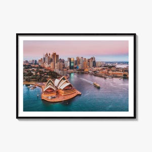 Sydney Opera House Photography Print: Colorful Landscape Wall Art