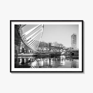 Manchester Black and White Fine Art Photography Print, Castlefield Poster, UK Wall Art