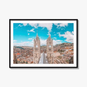Quito Landscape Photography Print: Colorful Cityscape Wall Art