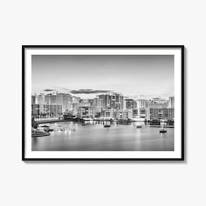 Sarasota Skyline Photo Print: Black and White Landscape Wall Art