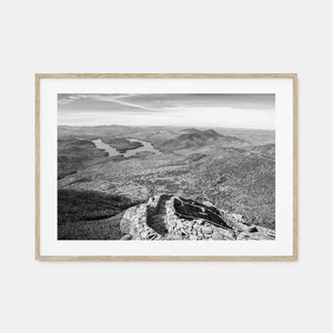 Adirondack Mountains Foto Poster Druck Horizontal, Gebirge Schwarzweiß, Wandkunst, Wand Fotografie, Reise, Karte Poster